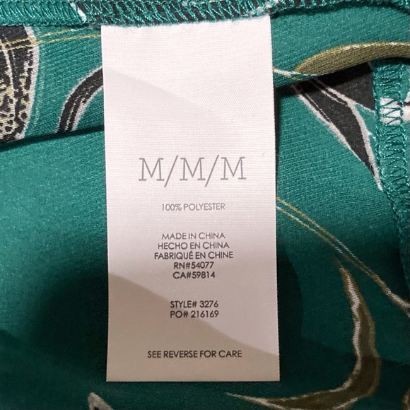 CAbi‎ Green Peplum Tank Top with Floral Design - Picture 5 of 11